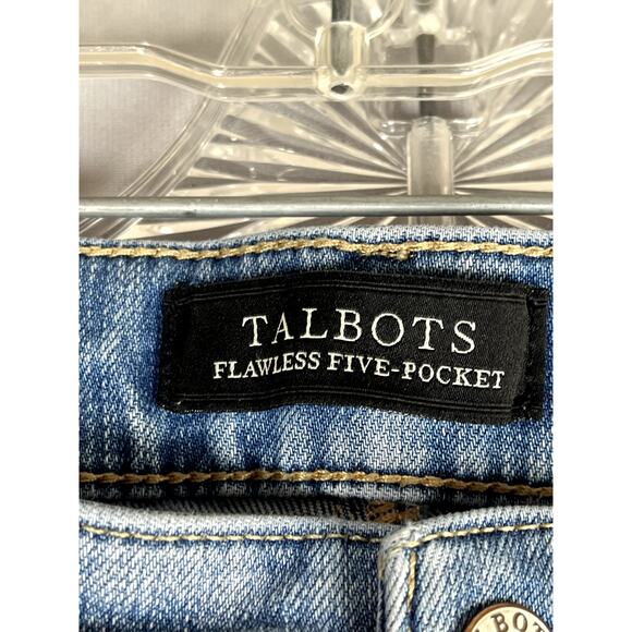 Talbots Flawless Five-Pocket Slim Ankle light wash jeans, size 0 - Picture 2 of 10